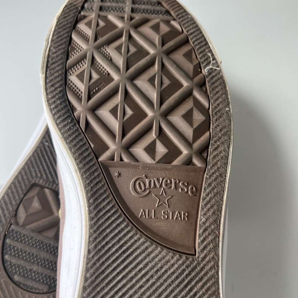 Converse Taupe and White Sneakers - Picture 7 of 9